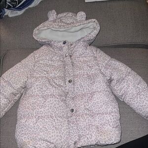 Carter's Pink Puffer Jacket with Bear Ears